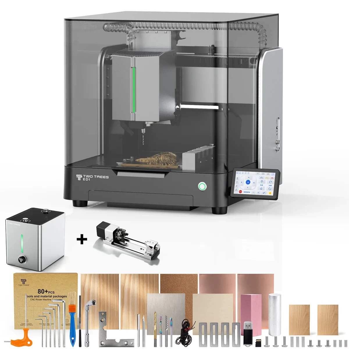 Twotrees ED1 4th Axis Module with Dust Collector