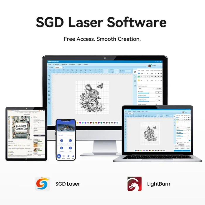 SCULPFUN V12 12W UV Professional Laser Engraver - Image 16