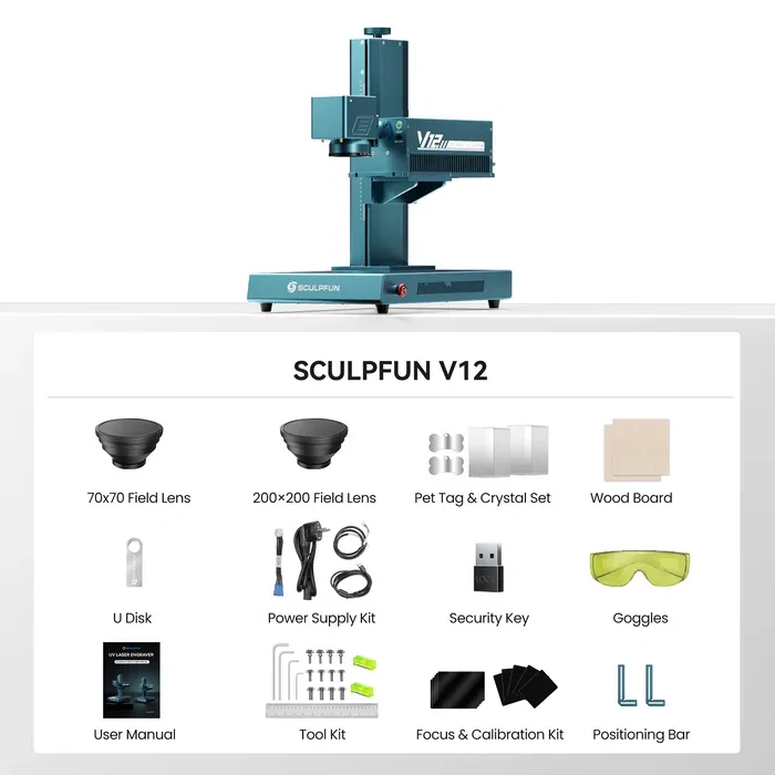 SCULPFUN V12 12W UV Professional Laser Engraver - Image 18