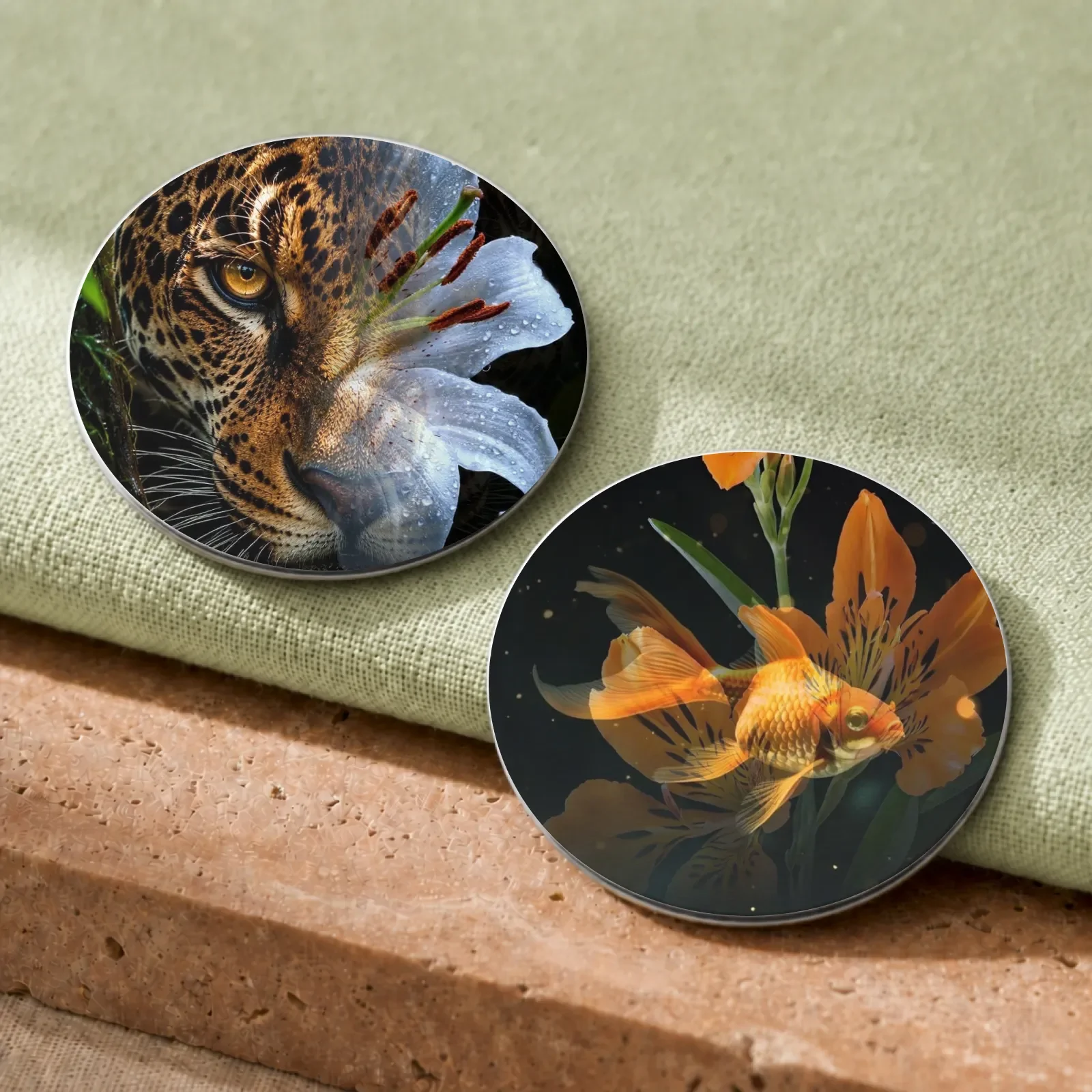 Round Lenticular Fridge Magnets with 3D Visual Effects
