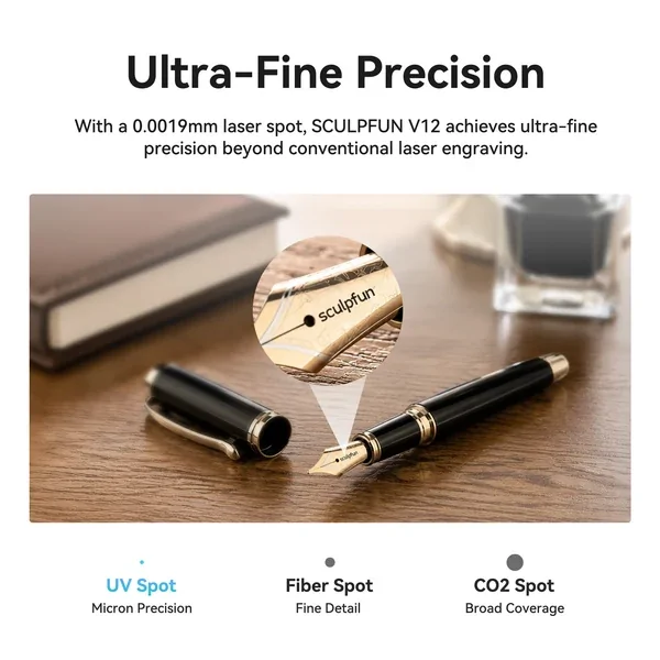 SCULPFUN V12 12W UV Professional Laser Engraver - Image 9
