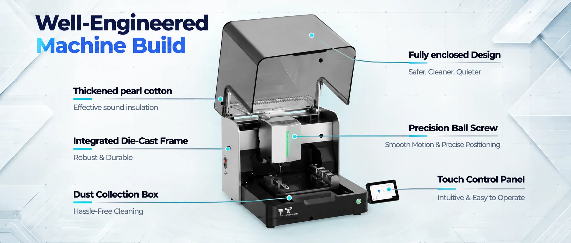 Twotrees ED1 Enclosed Desktop CNC Router Machine build